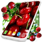 summer cherry live wallpaper android application logo